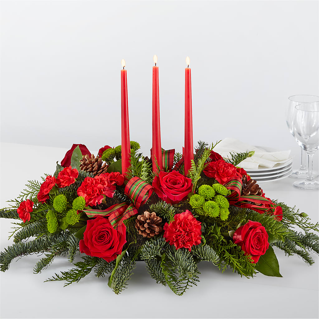 By the Candlelight Centerpiece – Moderna Flowers, Rosamond CA