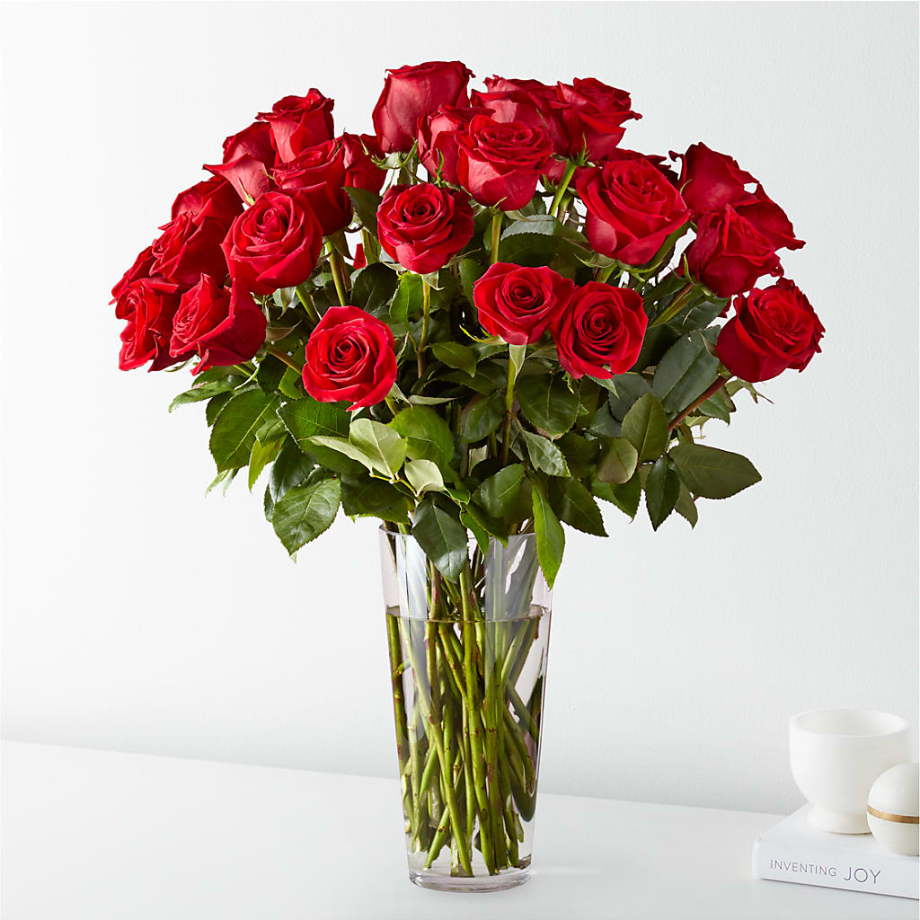 Long Stem Red Rose Bouquet – Moderna Flowers, Rosamond CA