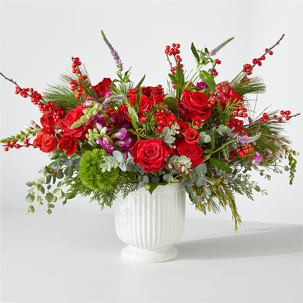 Big Red Bow Bouquet – Moderna Flowers, Rosamond CA