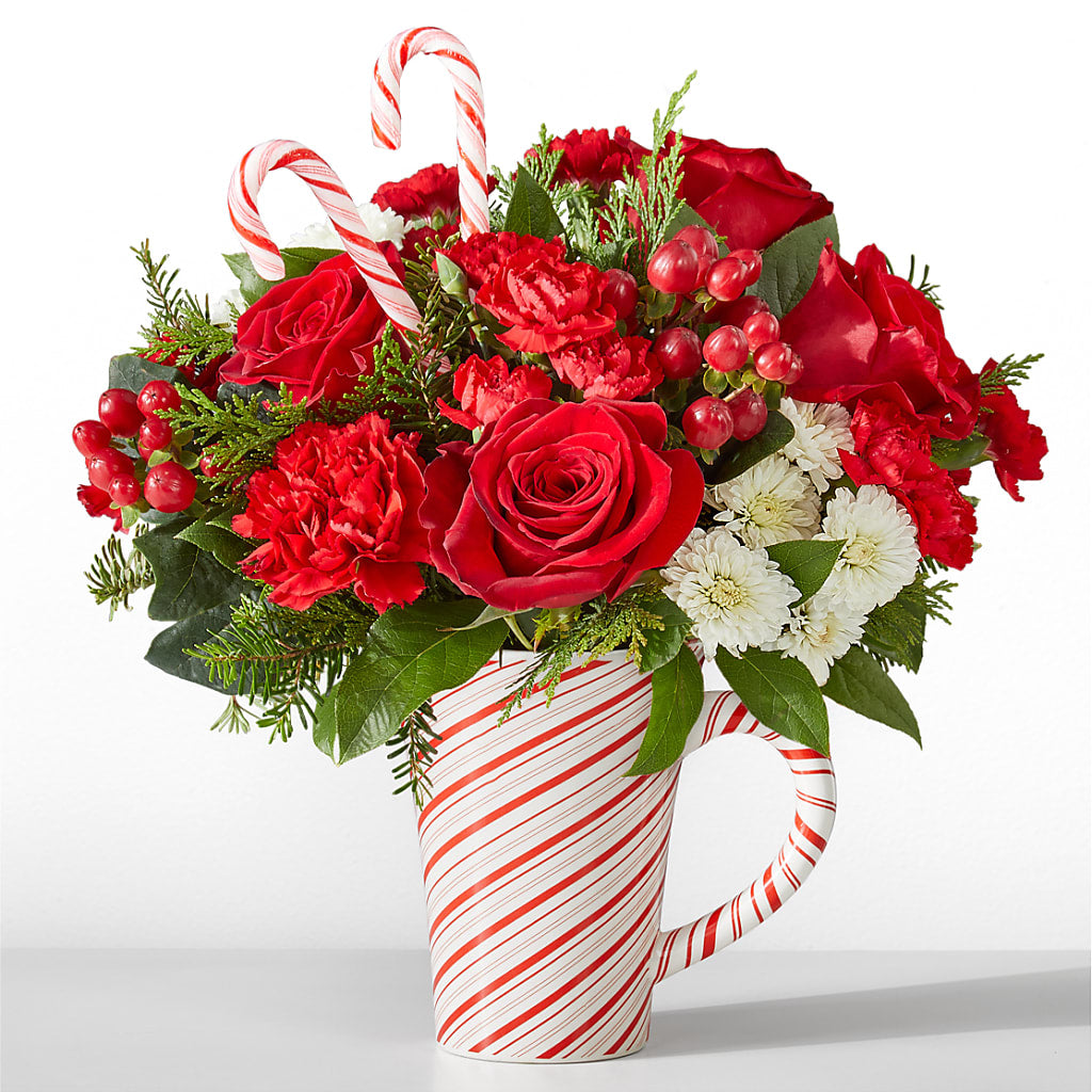 Peppermint Swirl Mug – Moderna Flowers, Rosamond CA