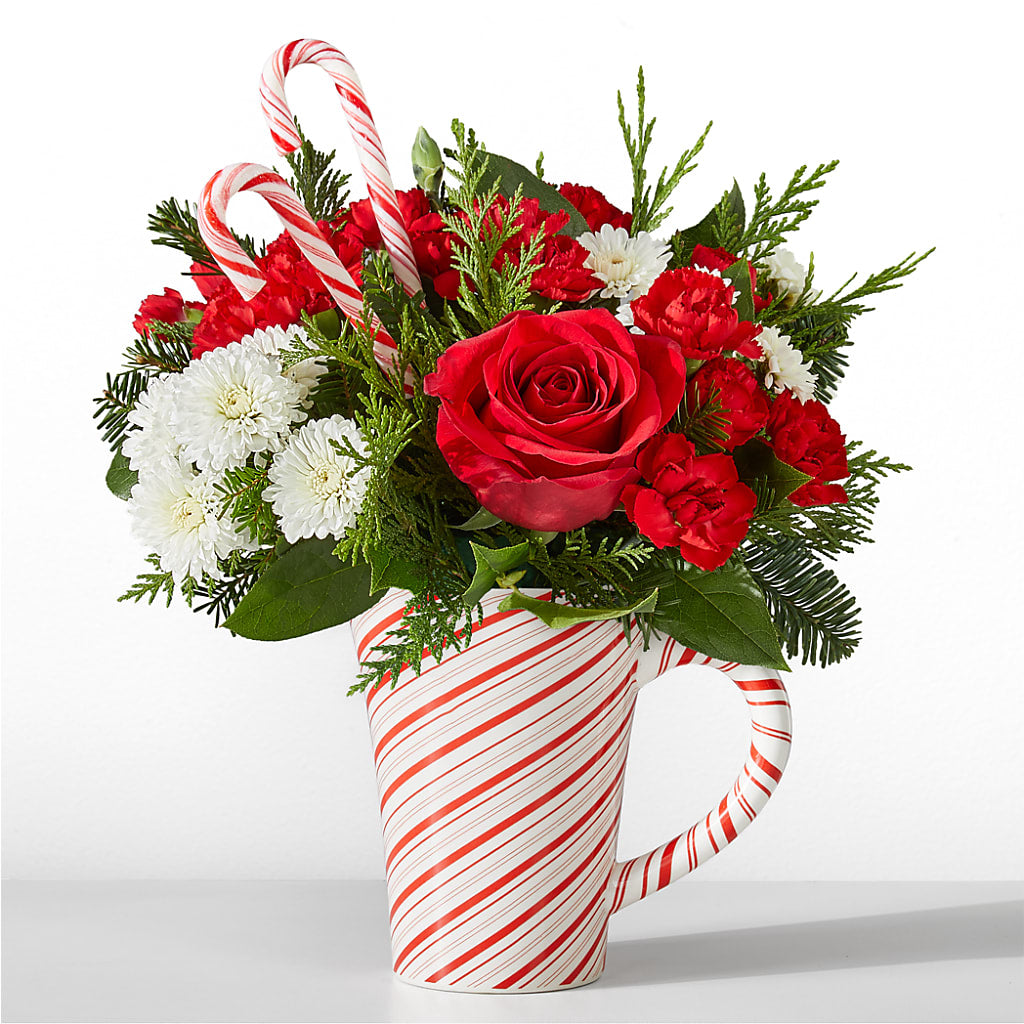 Peppermint Swirl Mug – Moderna Flowers, Rosamond CA