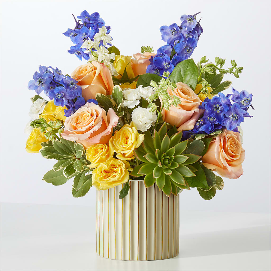 Cobalt Reverie Bouquet – Moderna Flowers, Rosamond CA