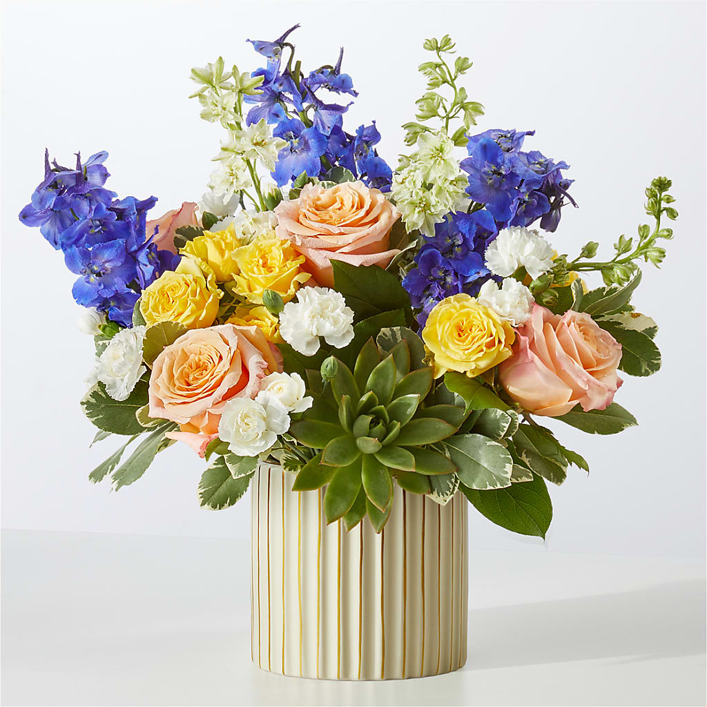 Cobalt Reverie Bouquet – Moderna Flowers, Rosamond CA