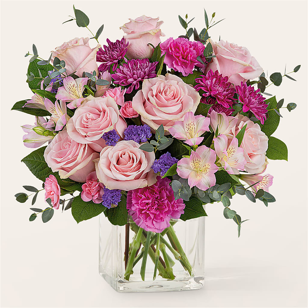 Rosy Radiance Bouquet – Moderna Flowers, Rosamond CA