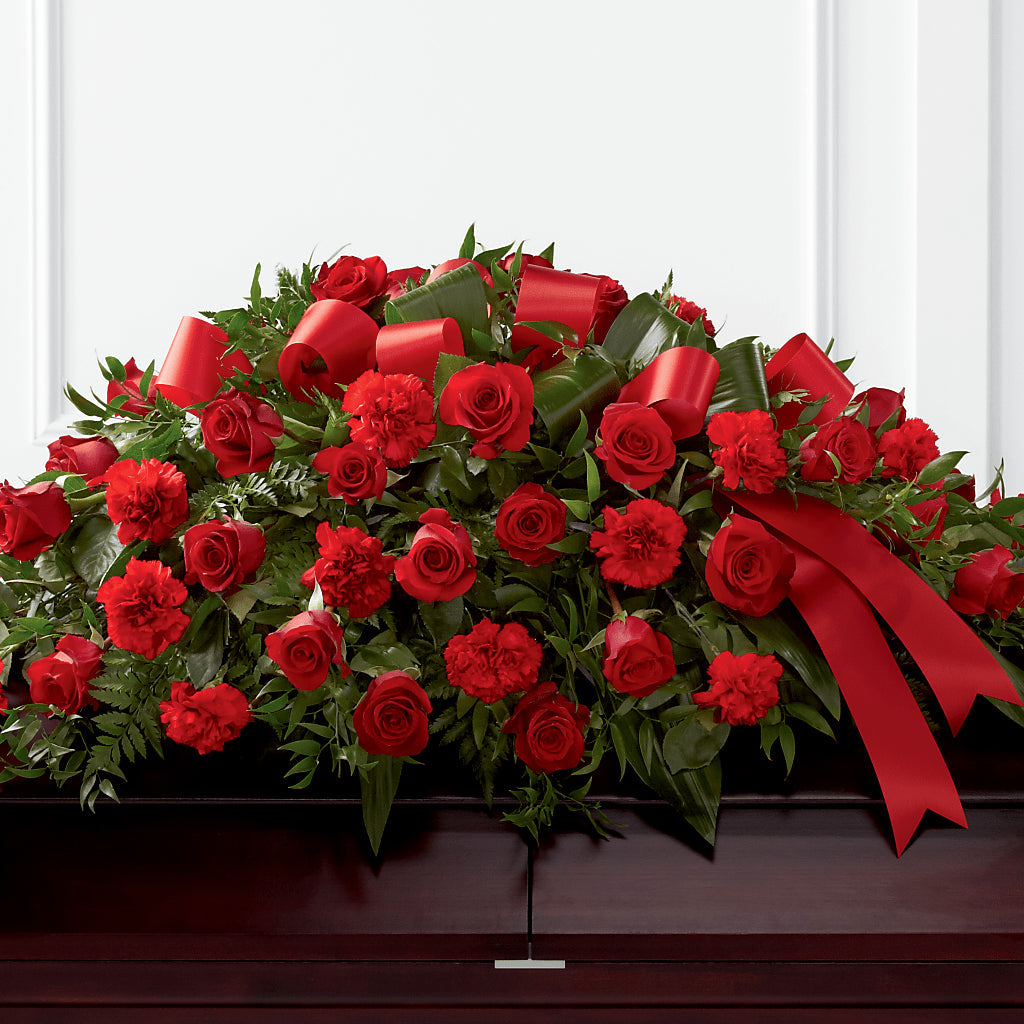 Tribute of Life Casket Spray – Moderna Flowers, Rosamond CA