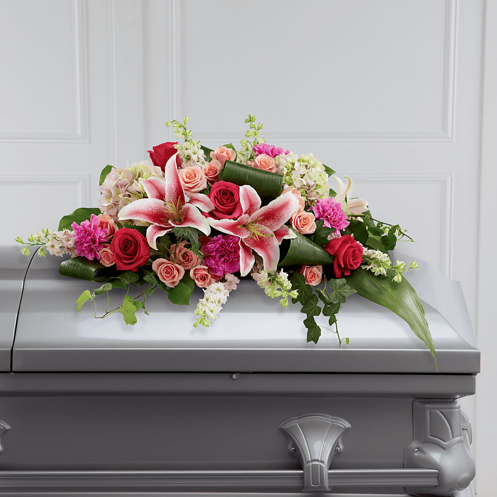 Splendid Grace Casket Spray – Moderna Flowers, Rosamond CA
