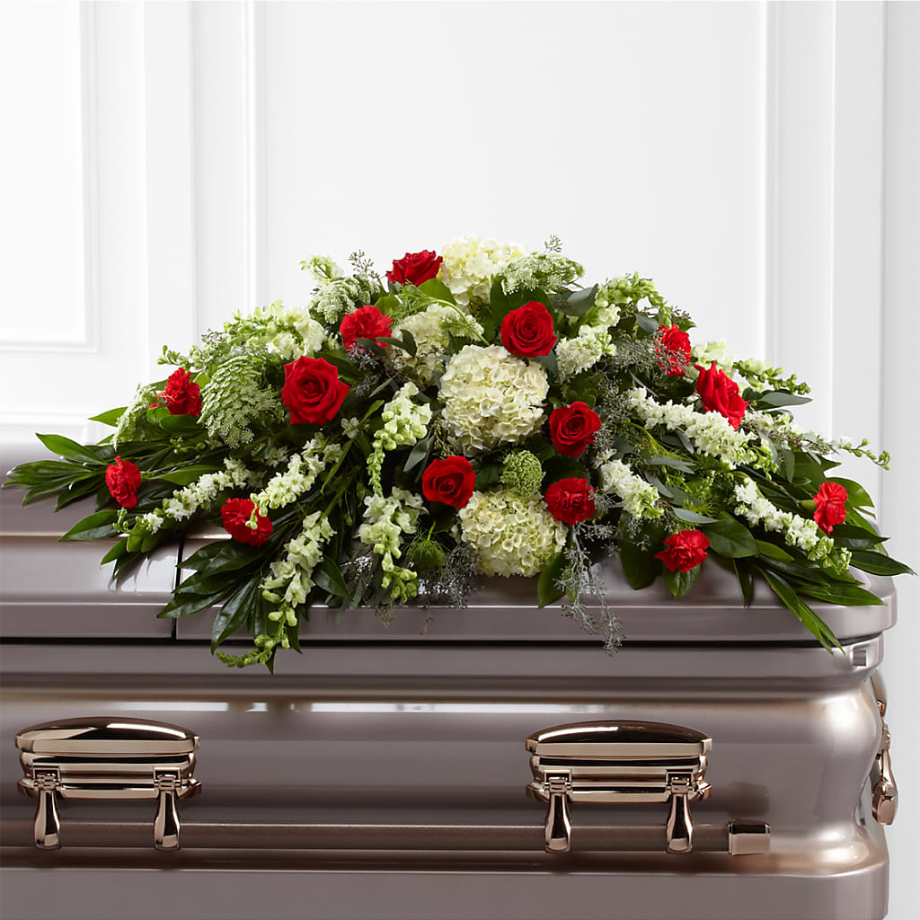 Sincerity Casket Spray – Moderna Flowers, Rosamond CA