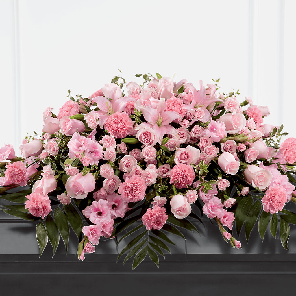 Garden of Comfort Casket Spray (Standard) – Moderna Flowers, Rosamond CA