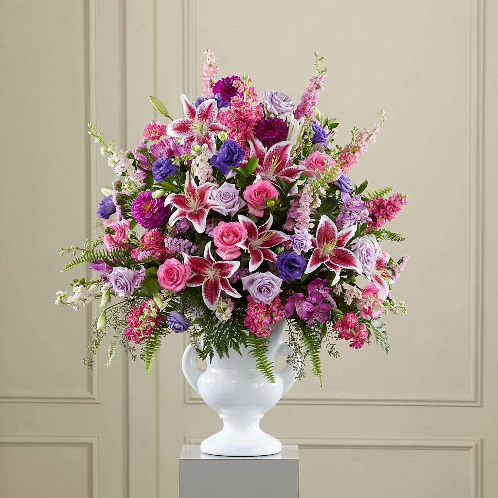 Peaceful Tribute Arrangement – Moderna Flowers, Rosamond CA