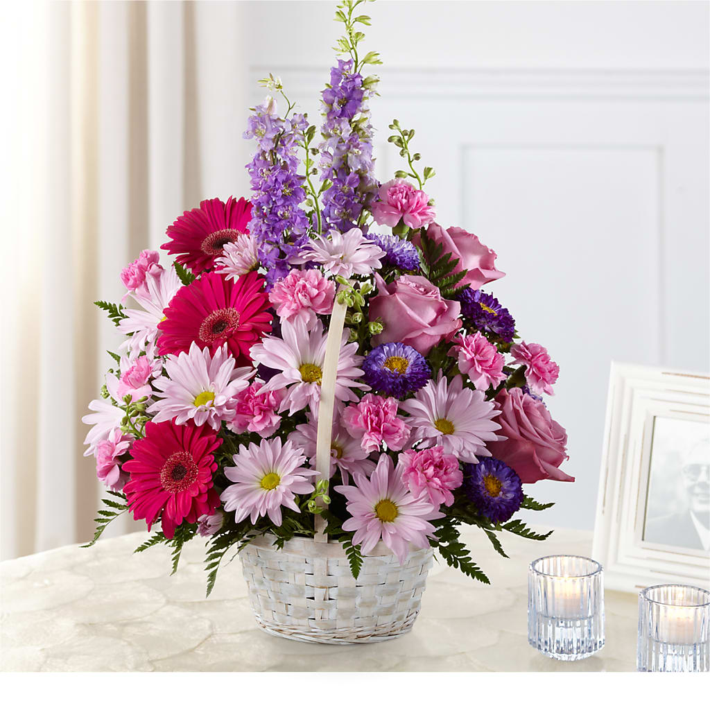 Pastel Peace Basket – Moderna Flowers, Rosamond CA
