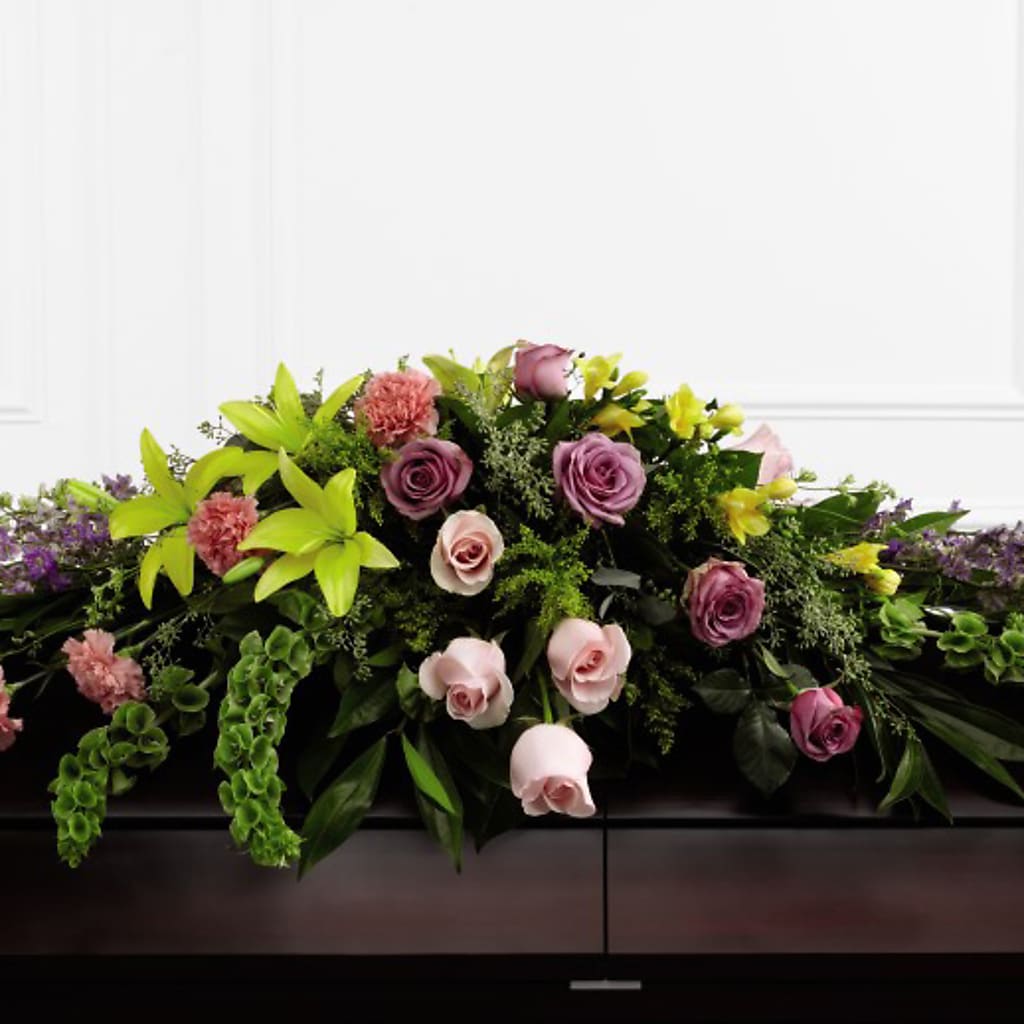 Forever Beloved Casket Spray – Moderna Flowers, Rosamond CA