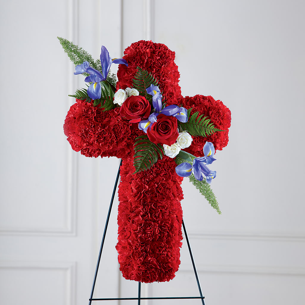 Faithful Hero Floral Cross – Moderna Flowers, Rosamond CA