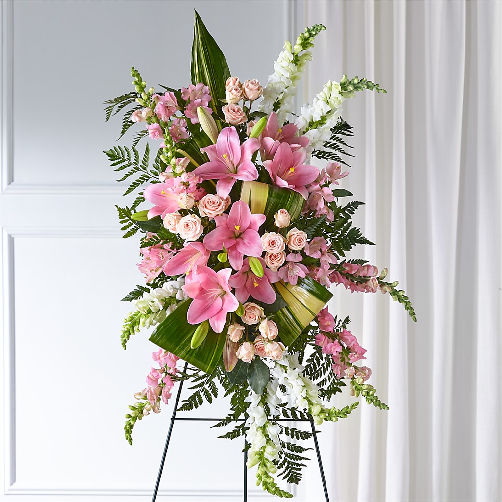 Elegant Embrace Standing Spray – Moderna Flowers, Rosamond CA