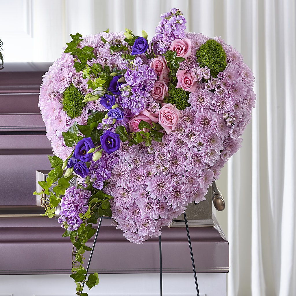Treasured Love Standing Heart – Moderna Flowers, Rosamond CA