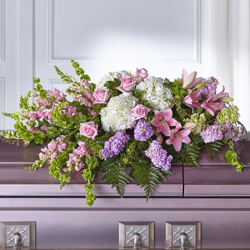 Life's Gratitude Casket Spray – Moderna Flowers, Rosamond CA