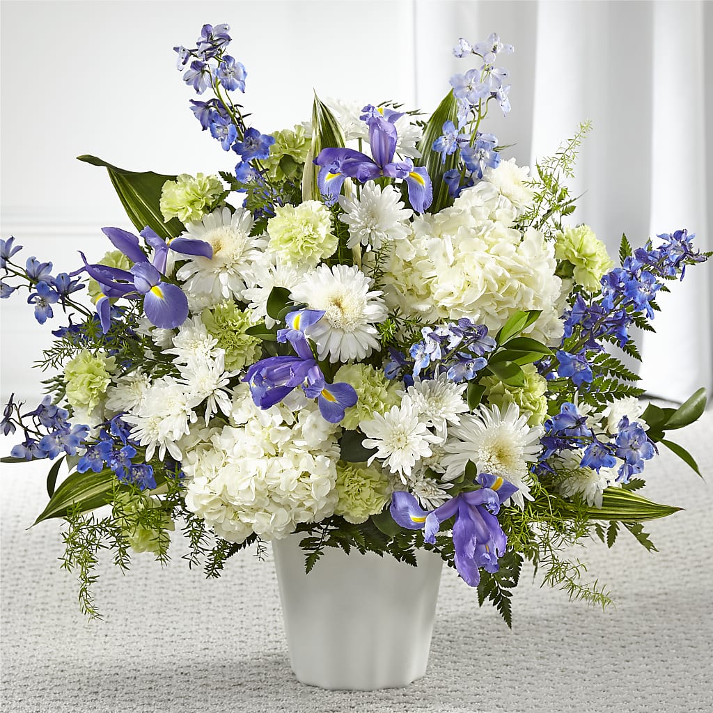 Soft Serenity Floor Basket – Moderna Flowers, Rosamond CA
