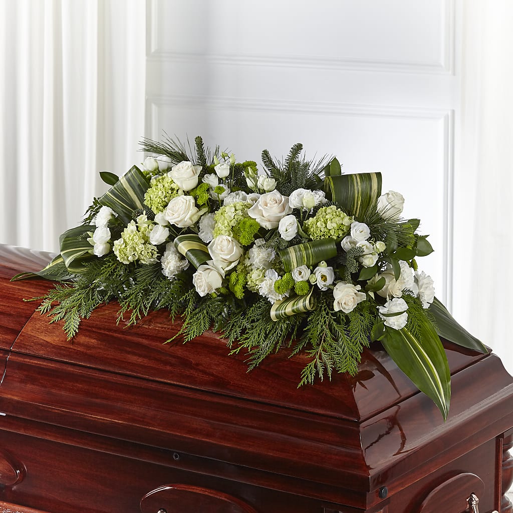 Hopeful Gesture Casket Spray – Moderna Flowers, Rosamond CA