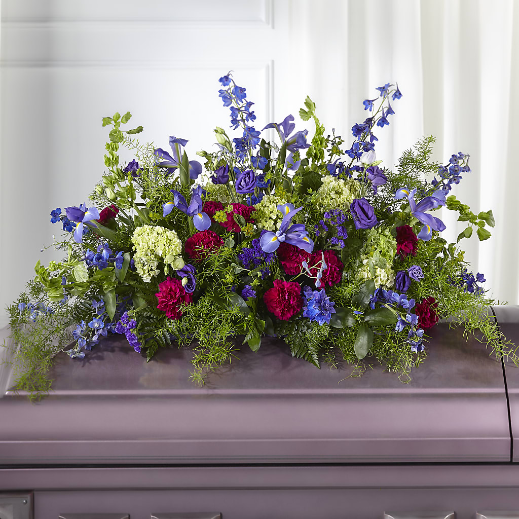 Always Treasured Casket Spray – Moderna Flowers, Rosamond CA