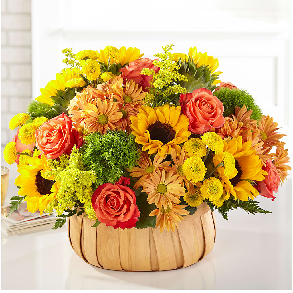 Harvest Sunflower Basket – Moderna Flowers, Rosamond CA