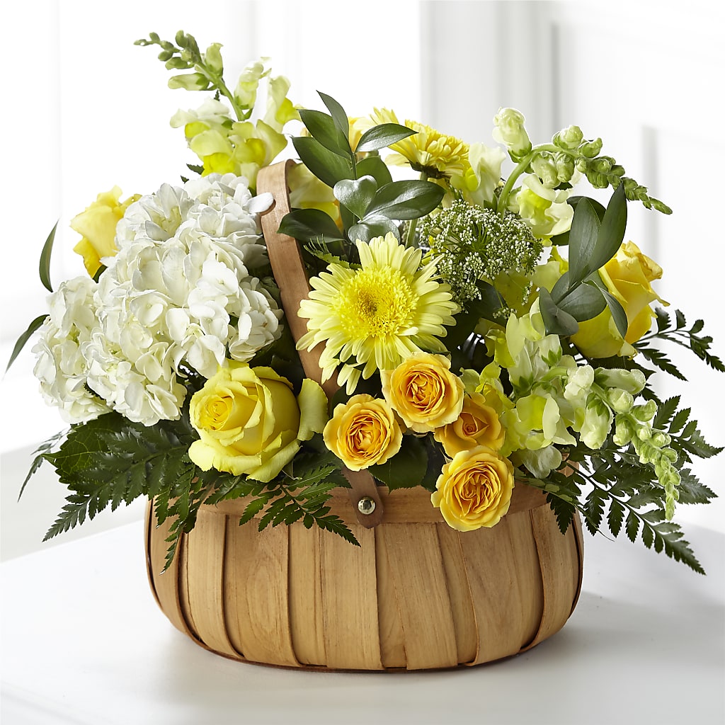 Rustic Remembrance Basket – Moderna Flowers, Rosamond CA