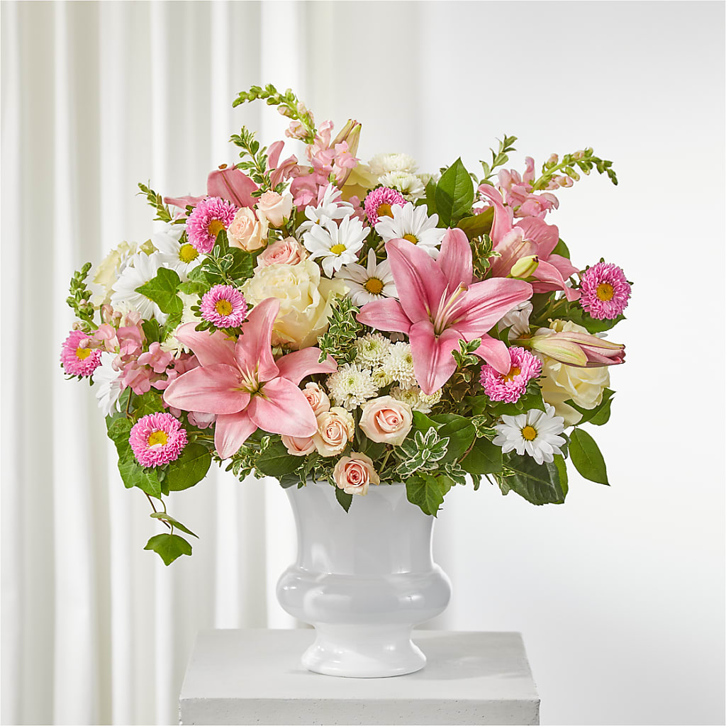 Empathetic Blooms Urn Arrangement – Moderna Flowers, Rosamond CA