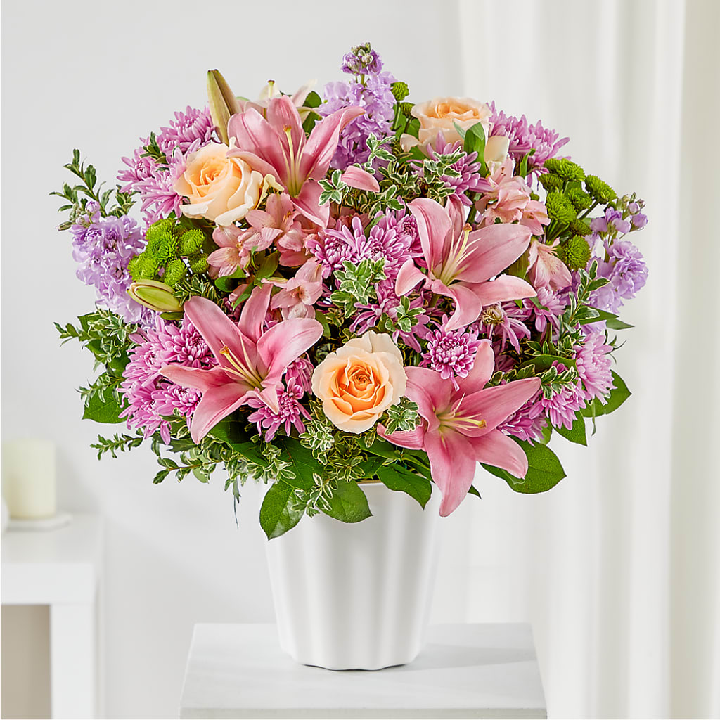 Supportive Embrace Tabletop Basket – Moderna Flowers, Rosamond CA