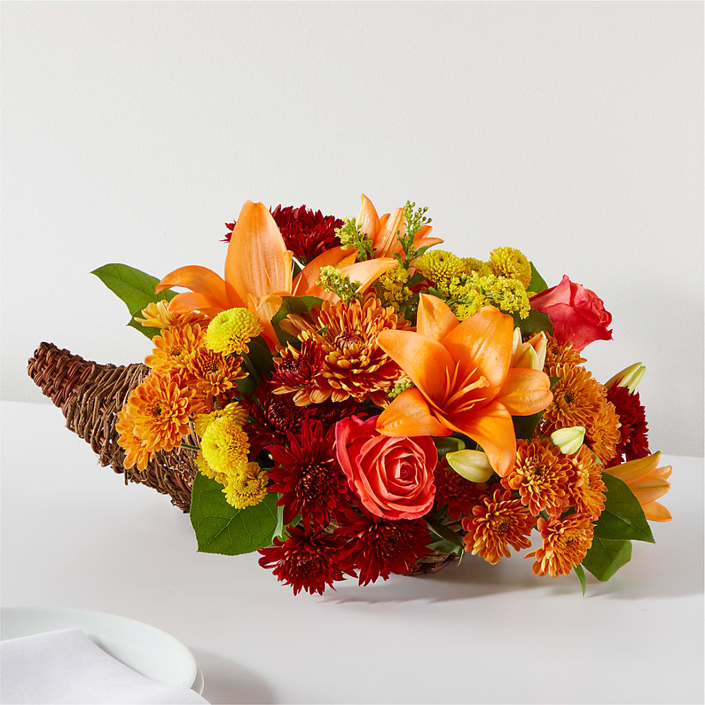 Bouquet of Blessings Cornucopia – Moderna Flowers, Rosamond CA