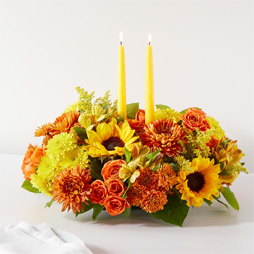 Autumn Harmony Centerpiece – Moderna Flowers, Rosamond CA