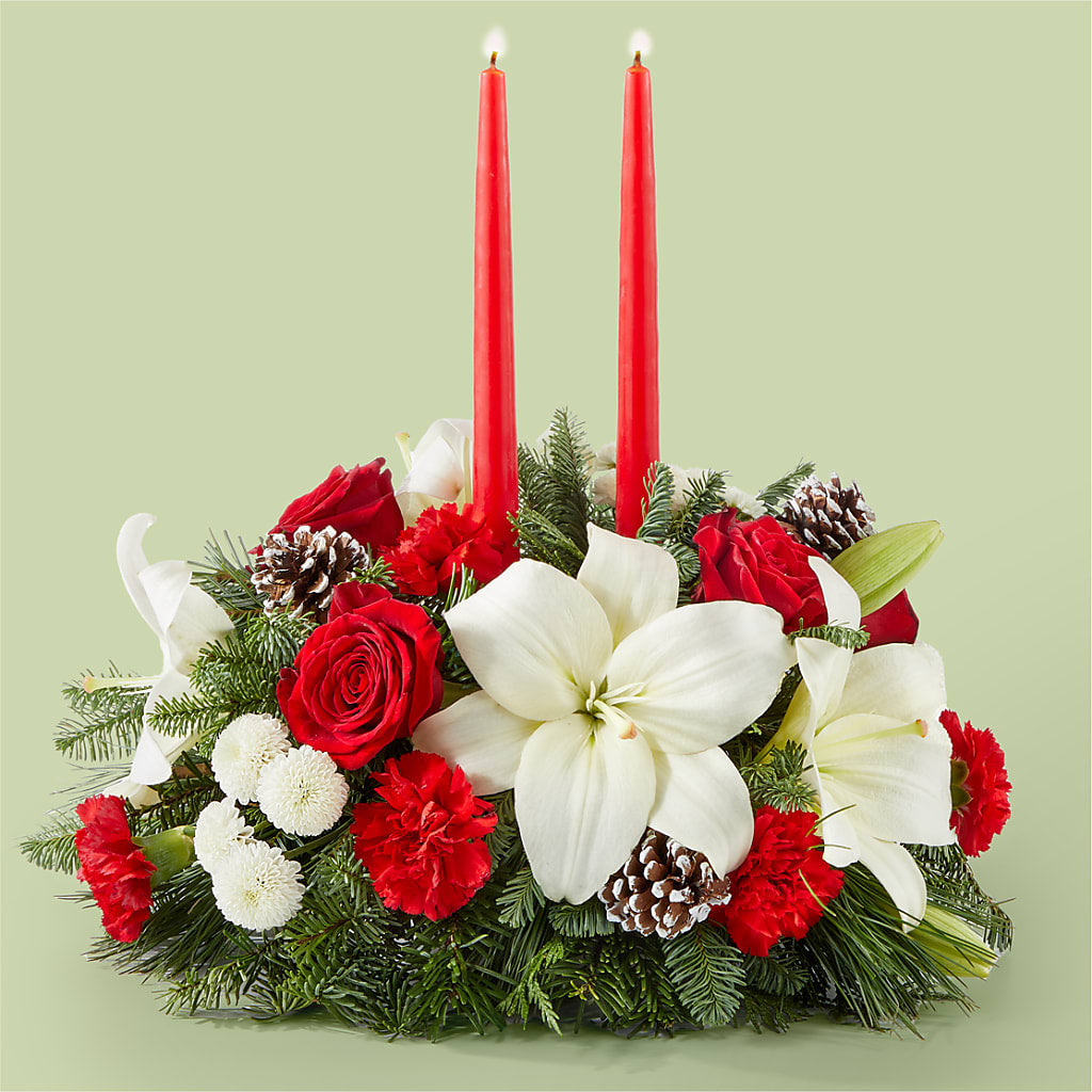 Seasonal Festivities Centerpiece – Moderna Flowers, Rosamond CA