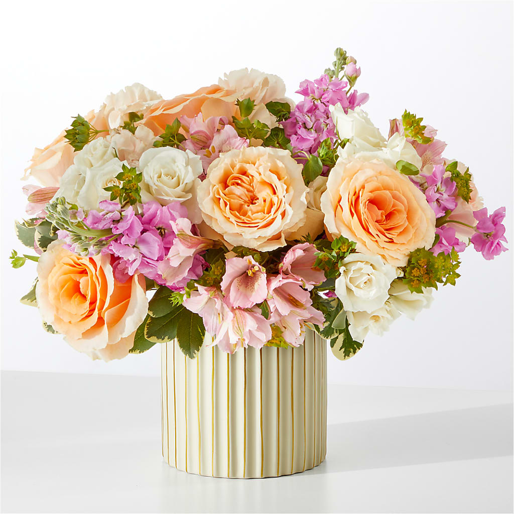 Paradise Bouquet with Ivory Vase – Moderna Flowers, Rosamond CA