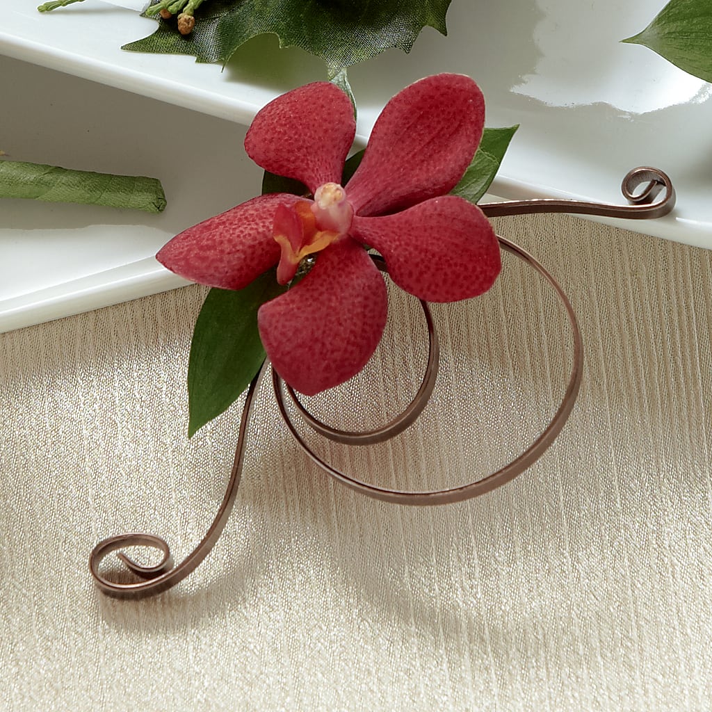 Red Mokara Boutonniere – Moderna Flowers, Rosamond CA