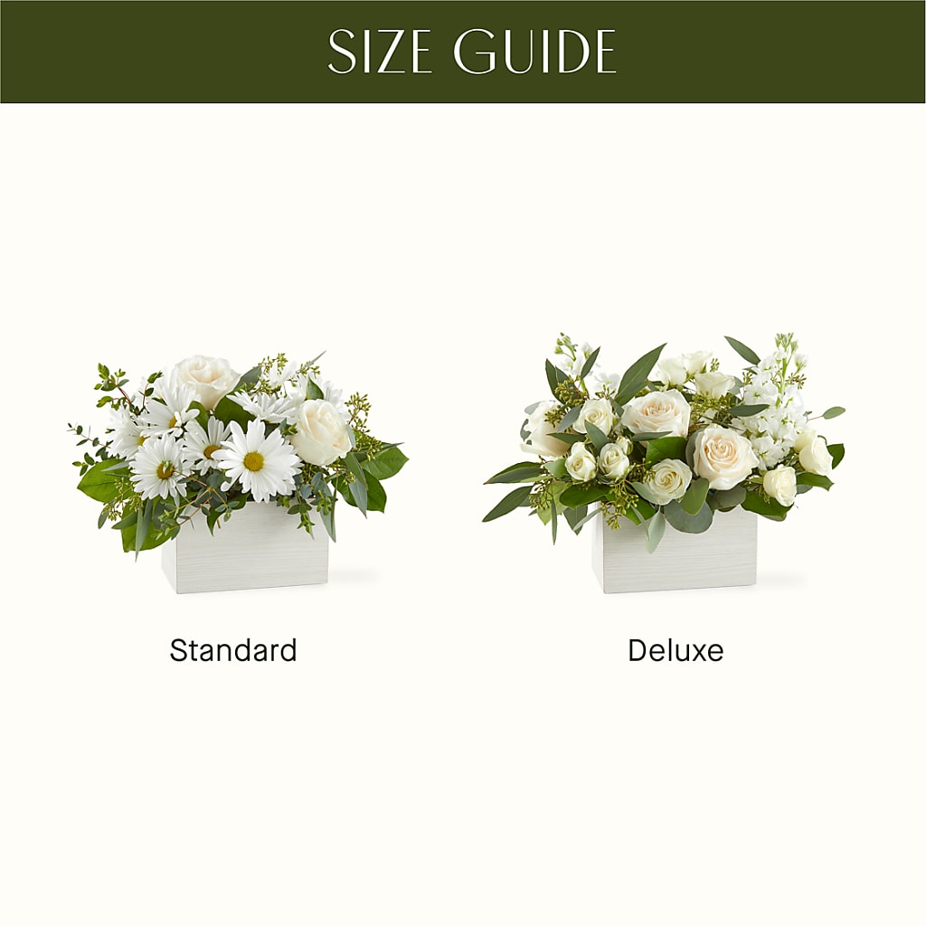 Fresh Linen Box Bouquet –  Moderna Flowers, Rosamond CA