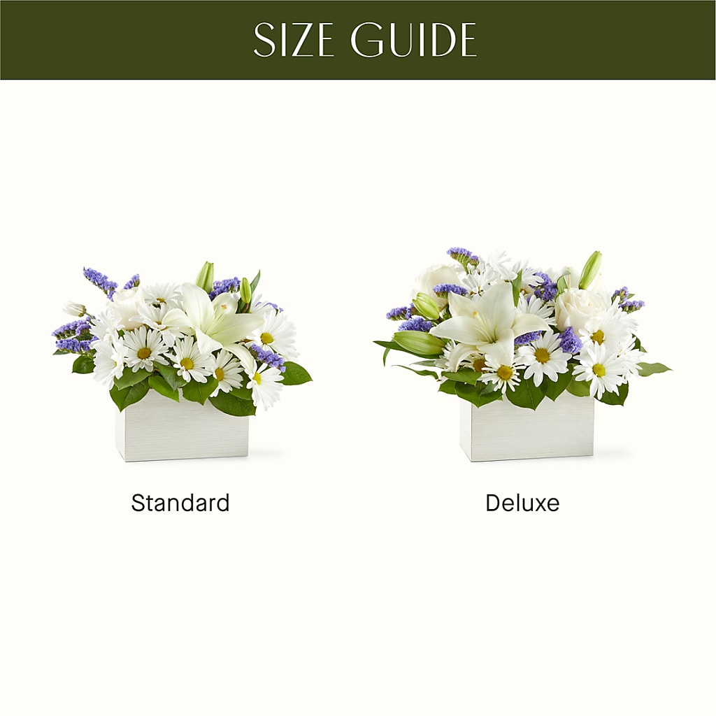 Beyond Blue Box Bouquet –  Moderna Flowers, Rosamond CA