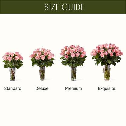 Long Stem Pink Rose Bouquet –  Moderna Flowers, Rosamond CA