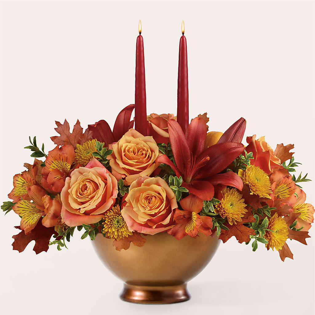 Harvest Table Centerpiece –  Moderna Flowers, Rosamond CA