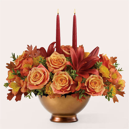 Harvest Table Centerpiece –  Moderna Flowers, Rosamond CA
