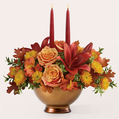 Harvest Table Centerpiece –  Moderna Flowers, Rosamond CA