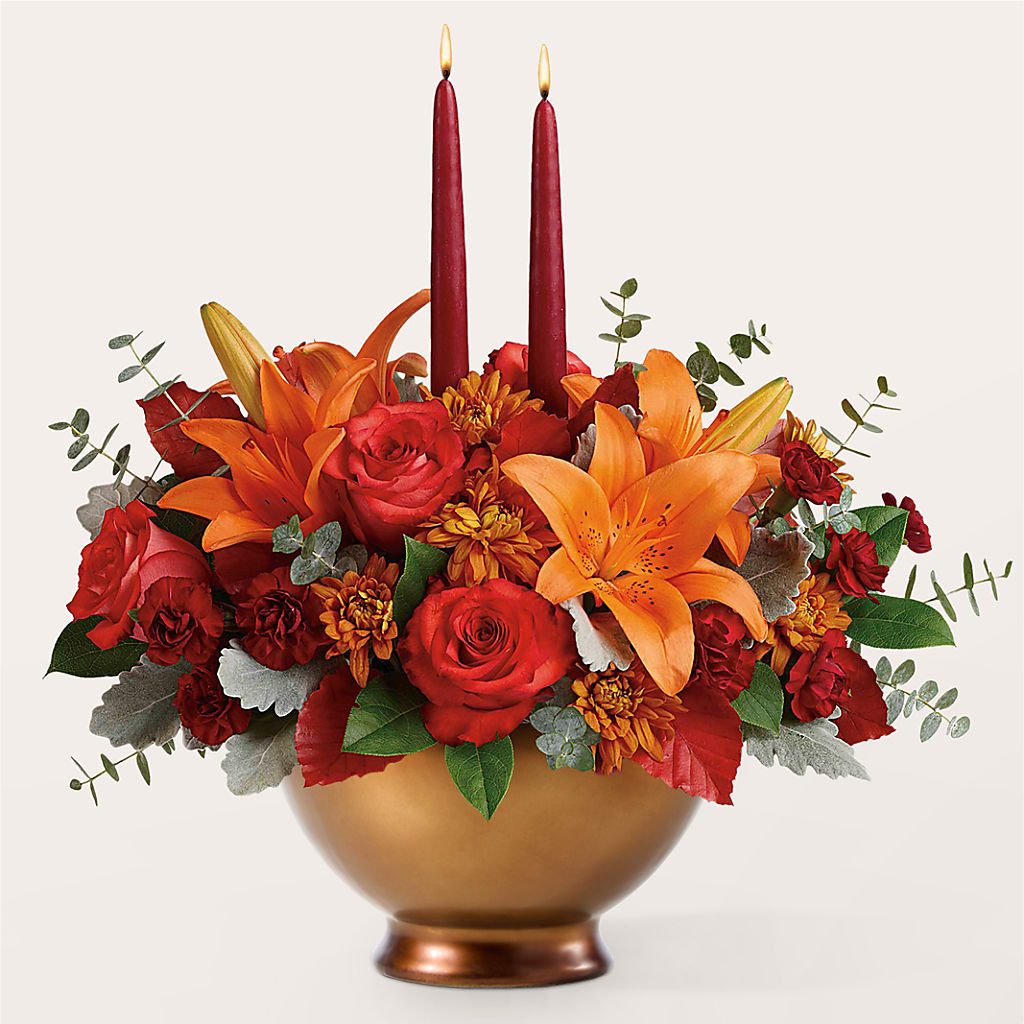 Fruits of Fall Centerpiece –  Moderna Flowers, Rosamond CA