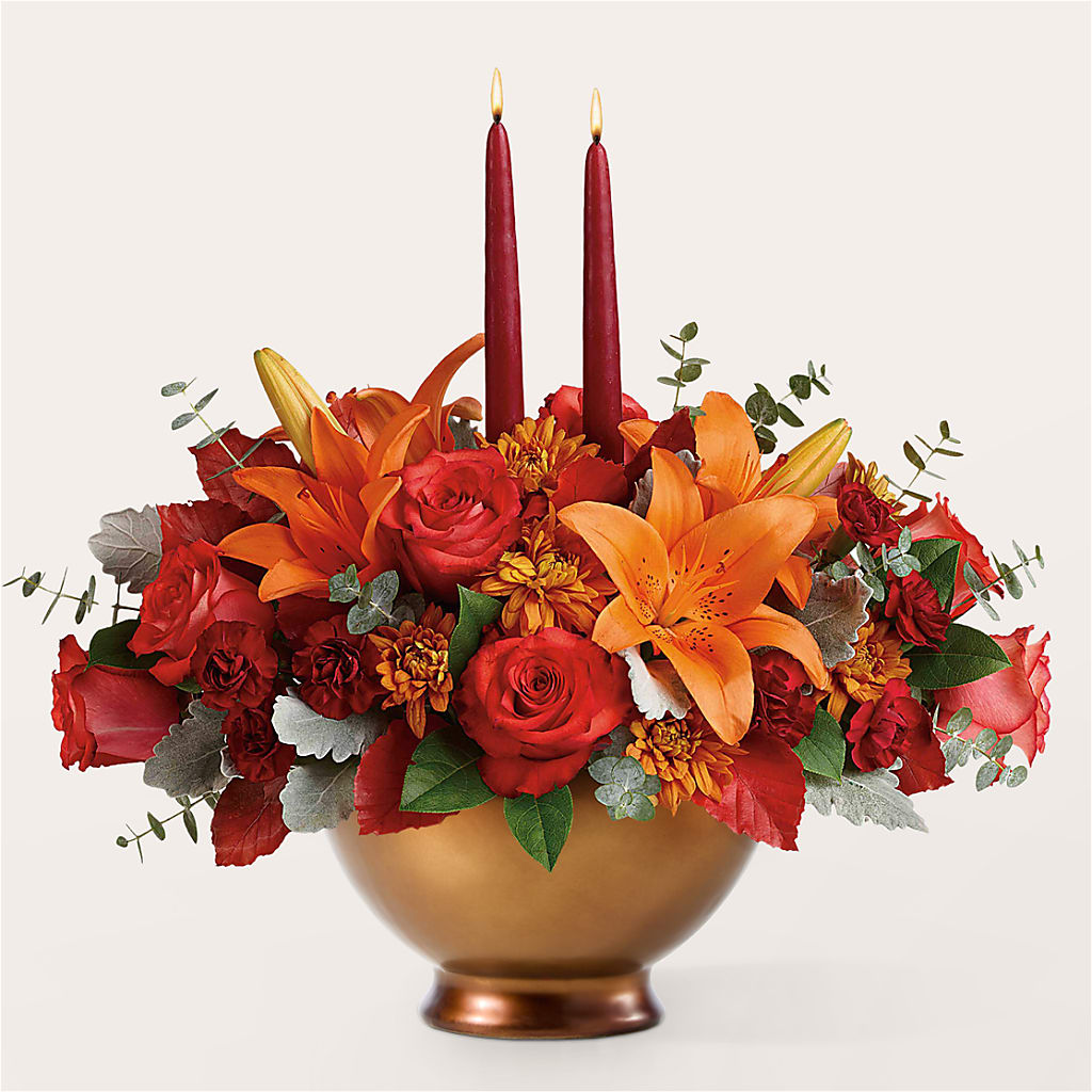 Fruits of Fall Centerpiece –  Moderna Flowers, Rosamond CA
