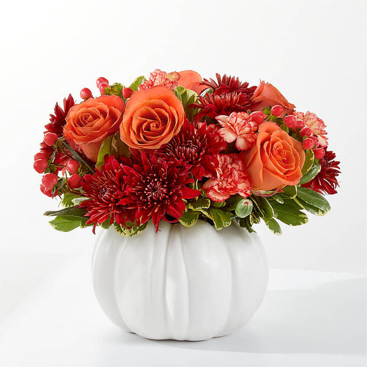 Autumn Air Pumpkin Bouquet –  Moderna Flowers, Rosamond CA