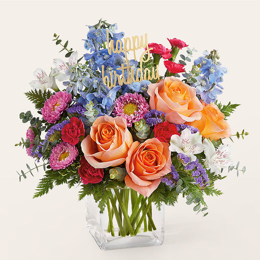 Birthday Bash Bouquet –  Moderna Flowers, Rosamond CA