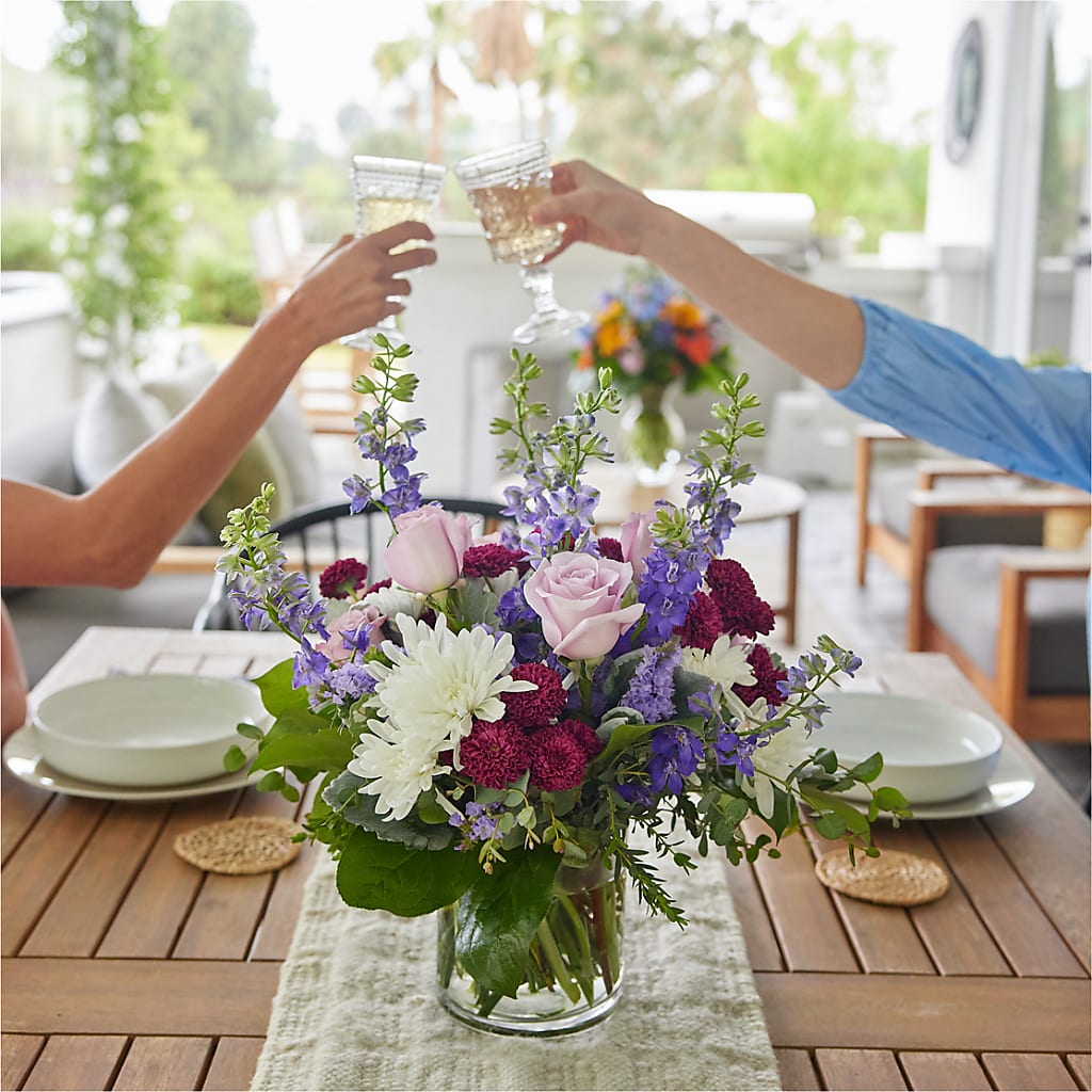 Violet Frost Bouquet –  Moderna Flowers, Rosamond CA