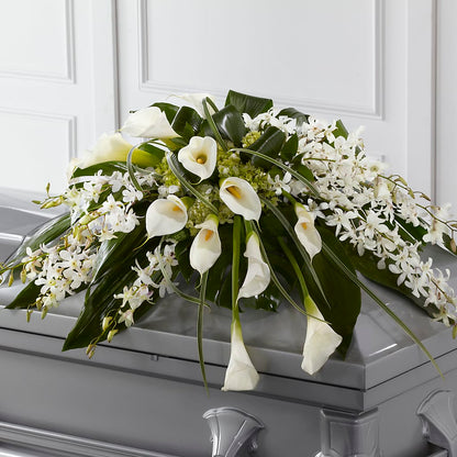 Angel Wings Casket Spray –  Moderna Flowers, Rosamond CA