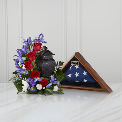 Patriotic Tribute Arrangement –  Moderna Flowers, Rosamond CA