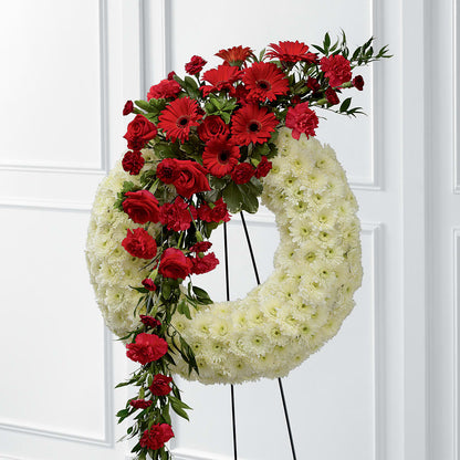 Graceful Tribute Wreath –  Moderna Flowers, Rosamond CA
