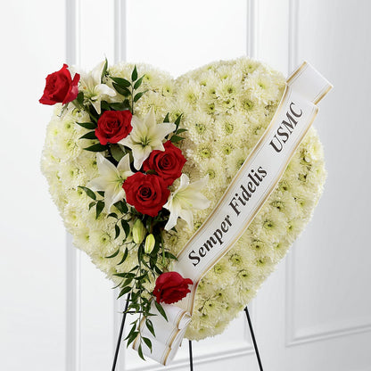 Heartfelt Hero Standing Heart –  Moderna Flowers, Rosamond CA