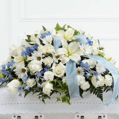 Tender Treasure Casket Spray –  Moderna Flowers, Rosamond CA