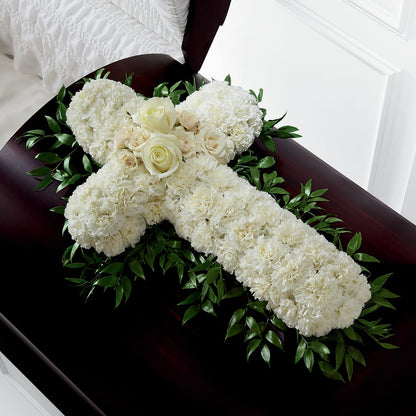 Peaceful Memories Casket Spray (Standard) –  Moderna Flowers, Rosamond CA