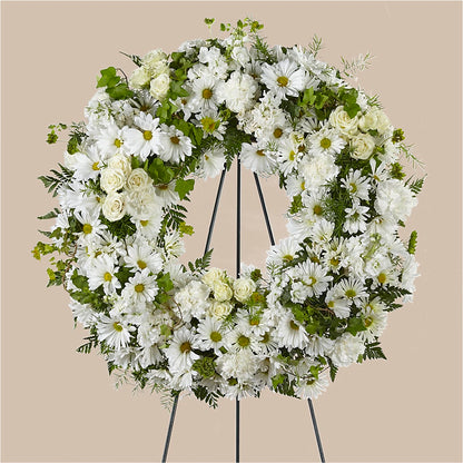 Faithful Wishes Wreath –  Moderna Flowers, Rosamond CA