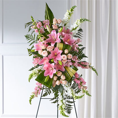 Elegant Embrace Standing Spray –  Moderna Flowers, Rosamond CA